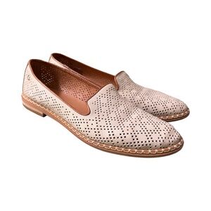 Pikolinos  Perforated Merida Leather Slip-On Loafers in Cream